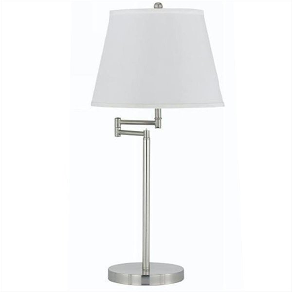 Radiant 150 W 3 Way Andros Metal Table Lamp, Brushed Steel Finish RA2537456